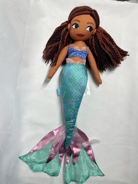 Large 22” Disney The Little Mermaid Ariel Plush Doll Live Action EUC